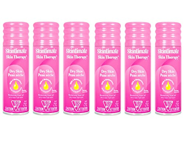 Skintimate Skin Therapy Dry Skin Moisturizing Women'S Shave Gel With Lanolin And Vitamin E - 7 Oz