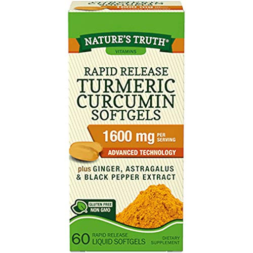 Turmeric Curcumin 1600Mg   60 Softgel Capsules