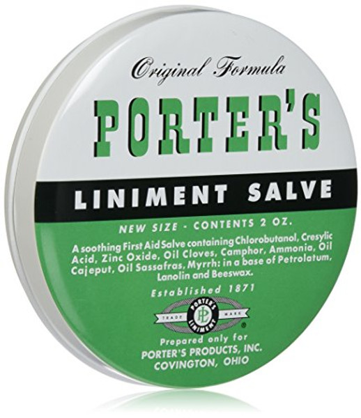 Original Formula Porter'S Liniment Salve, Soothing First Aid Salve, 2 Oz