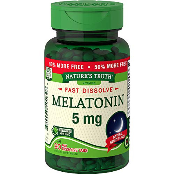 Nature'S Truth Melatonin Tablets, 5 Mg, 90 Count