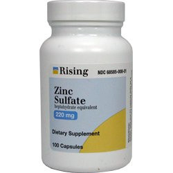 Zinc Sulfate Heptahydrate Equivalent 220Mg Capsules - 100 Each