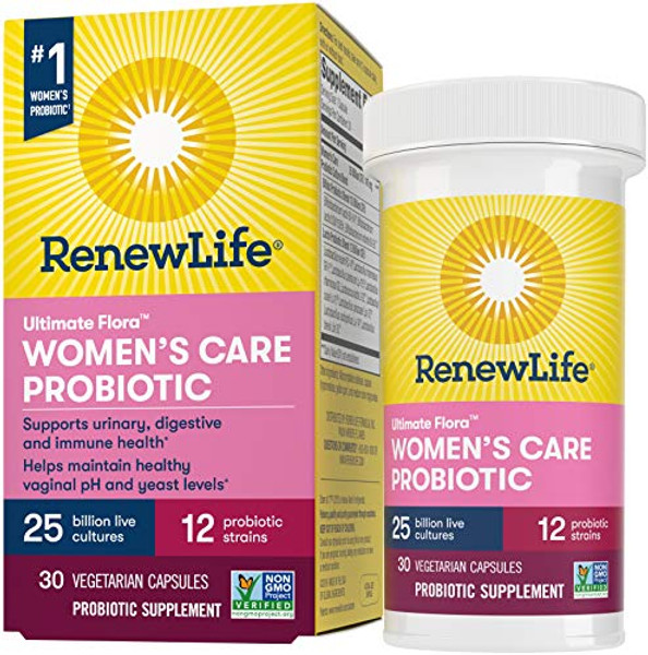 Renew Life Womens Care Probiotic, 25 Billion Cfu Per Capsule, 30 Capsules