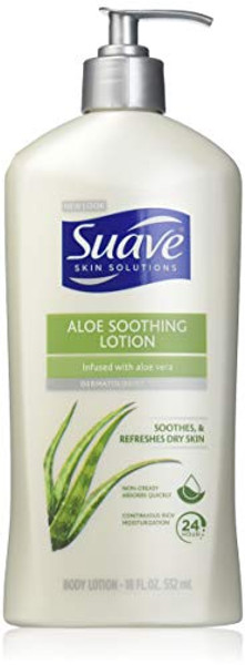 Suave Skin Solutions Body Lotion Soothing With Aloe 18 Oz