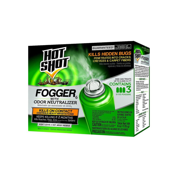 Hot Shot Indoor Insect Fogger 3 Ea