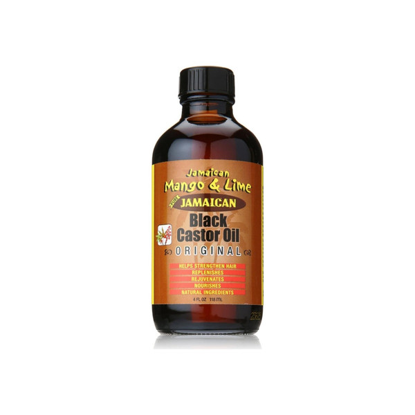 Jamaican Mango & Lime Black Castor Oil, Original 4 Oz