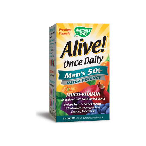 Nature'S Way Alive! Once Daily Men'S 50+ Ultra Potency Multivitamin 60 Ea