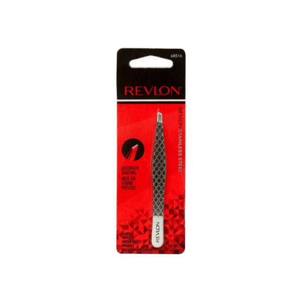 Revlon Stainless Steel Accurate Shaping, Slant Tweezer 1 Ea