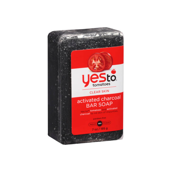 Yes To Tomatoes Clear Skin Activated Charcoal Bar Soap 7 Oz