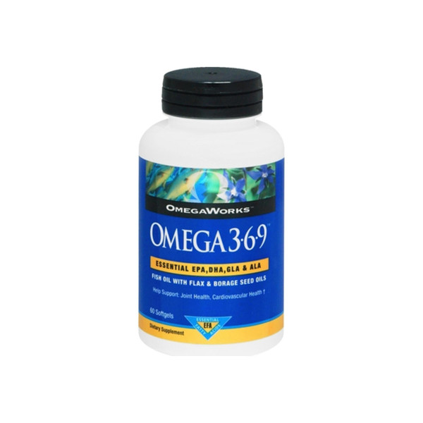 Omegaworks Omega 3-6-9 Softgels 60 Soft Gels