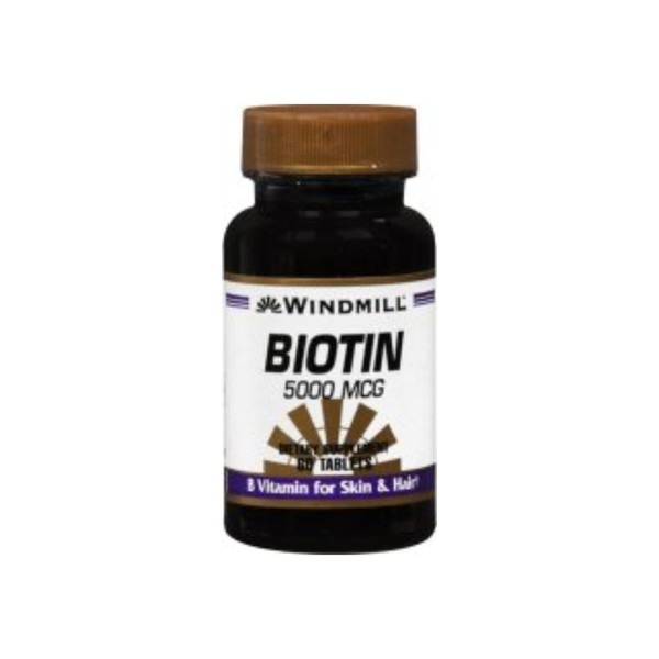 Windmill Biotin 5000 Mcg Tablets 60 Tablets
