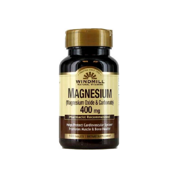 Windmill Magnesium Oxide 400 Mg Tablets 100 Ea