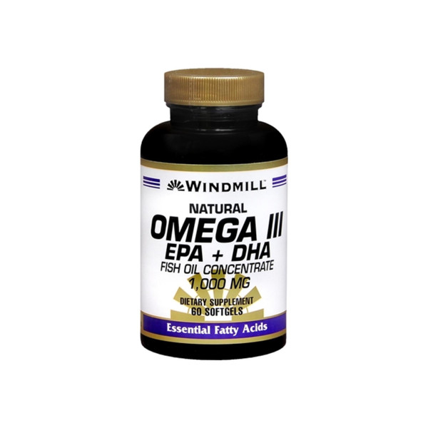 Windmill Omega Iii Epa + Dha 1,000 Mg Softgels 60 Soft Gels