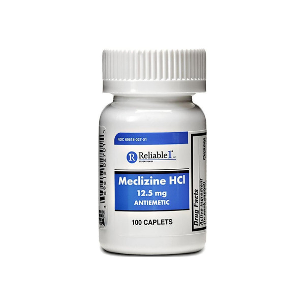 Reliable 1 Meclizine Hcl 12.5Mg Caplets 100 Ea