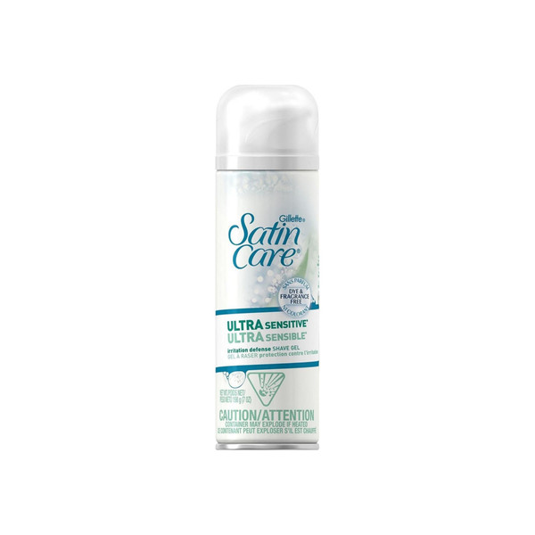 Gillette Satin Care Ultra Sensitive Women'S Shave Gel 7 Oz