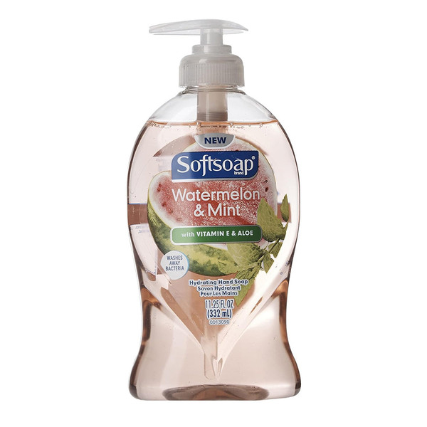 Softsoap Moisturizing Liquid Hand Soap Pump Watermelon Mint , Aloe Vera, 11.25 Fl Oz