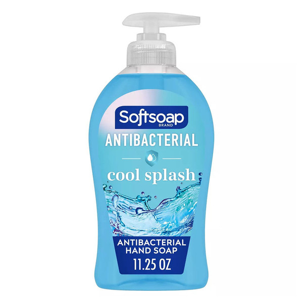 Softsoap Antibacterial Liquid Hand Soap Pump, Clean & Protect, Cool Splash - 11.25 Fl. Oz