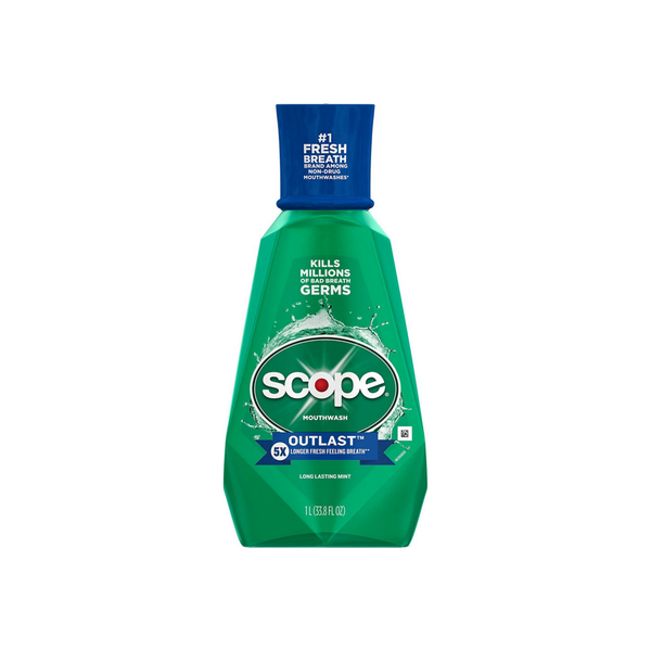 Scope Outlast Mouthwash, Long Lasting Mint 33.80 Oz