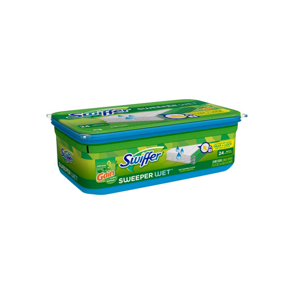 Swiffer Sweeper Wet Mopping Cloths Refills, Gain Original Scent 24 Ea