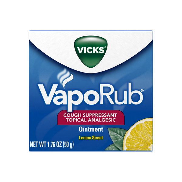 Vicks Vaporub Ointment, Lemon Scent 1.76 Oz