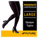 Futuro Opaque Tights For Women, Moderate Compression,15-20 Mm/Hg
