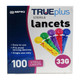 Trueplus Sterile Lancets 33 Gauge - 100 Ct