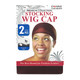 Donna Stocking Wig Caps in Brown for Skin Tone Match, 2 Ea