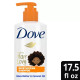 Dove Beauty Kids Moisturizing Pump Shampoo for Coils Curls and Waves, 17.5 oz