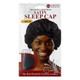 Donna Collection Satin Sleep Cap in Black for Protecting Hair, 1 Ea