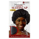 Donna Collection Satin Sleep Cap in Black for Nighttime Hair Care, 1 Ea