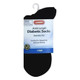 Leader Diabetic Ankle Socks Black Medium - 1Ct