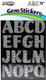 Artskills Silver Glitter Gem Letter Stickers - 72 Count