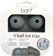 barY3 Gray Silicone Ice Tray cubes - Large Spheres - 4  Ct