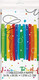 Unique Rainbow Ribbons Birthday Plastic Rectangular Table Cover (54" x 84") - 1 Pack