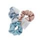 scünci Velvet Scrunchies with Pearl Charm - 3 Ct