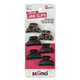 Scünci Fine Hair 3.5cm Assorted Mini Jaw Clips - 6 Ct