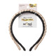 scünci Braided Satin Headbands Black and Gold - 2 Ct