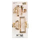Scunci Gold Cloud Metal Claw Hair Clip - 4 Ct