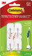 Command Small Wire Toggle Hooks with White Base, 3 Hooks + 4 Strips - 0.5 lb