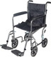 Drive Medical Tr37E-Sv Lightweight Steel Transport Wheelchair, Fixed Full Arms,17-Inch Seat 1 Ea