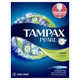 Tampax Pearl Tampons Super Absorbency With Bpa-Free Plastic Applicator And Leakguard Braid, Unscented, 18 Ct