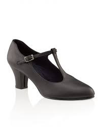 750 -  Capezio Adult "Jr. Footlight T-Strap" 2" Character Shoe