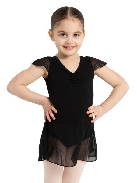 11305c- Capezio Flutter Sleeve Dress Girls