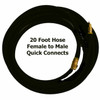 IN-H-3: 20 Foot Hose with Female to Male Quick Connect Fittings