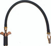 SO-H-4-BW: 13/16" Short Open Plug-Brass Wing Nut--With Hose & Quick Connect Fitting.