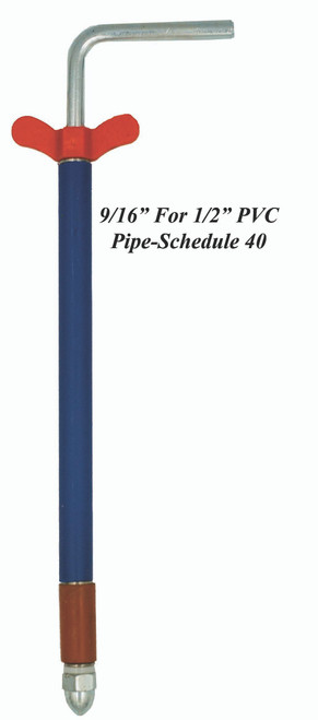 EL-2:  9/16" Long Economy Hook for 1/2" PVC Pipe