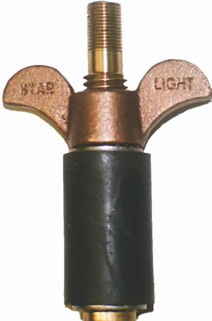 SO-2-BW: 15/16"  Short Inducer for 1" PVC Pipe-Brass Wing Nut