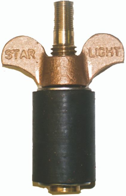 SO-3-BW: 1-1/8" Short Inducer for 1-1/4" Copper Pipe-Brass Wing Nut