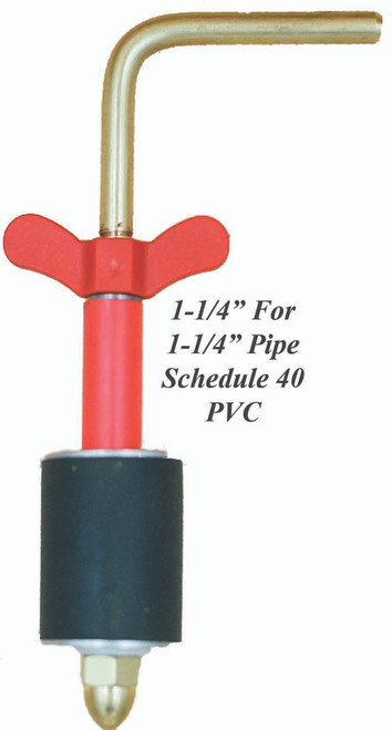 H-8-NW: 1-1/4" Hook Plug-For 1-1/4" PVC Pipe-Nylon Wing Nut