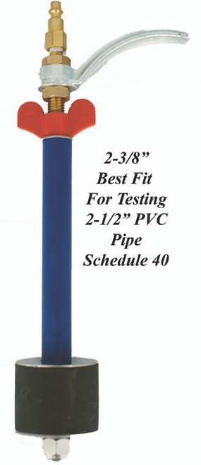 Fits 2-1/2" Schedule 40 PVC Pipe