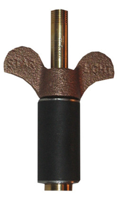 SO-4-BW: 1-1/4" Short Inducer for 1-1/4" PVC Pipe-Brass Wing Nut